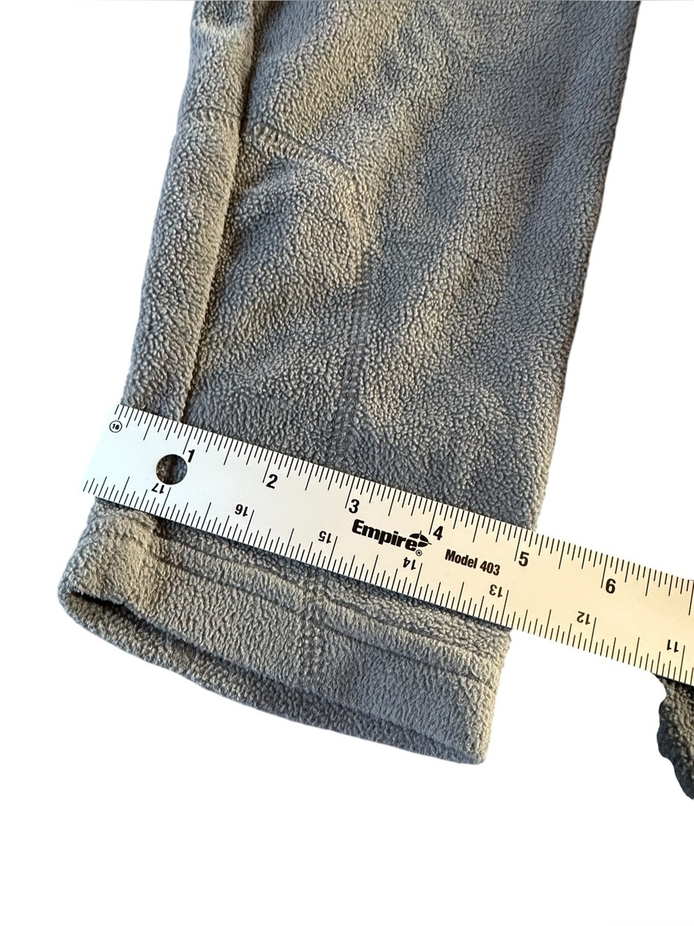 Columbia Light Gray Quarter-Zip Fleece Pullover 3X - Picture 11 of 12